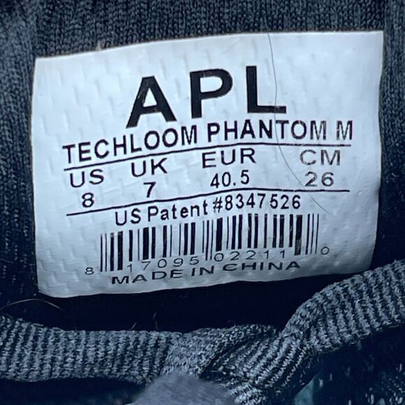 APL Techloom Phantom Shoes Mens Size 8 Black Running Comfort Walking Gym Sneaker main image 6